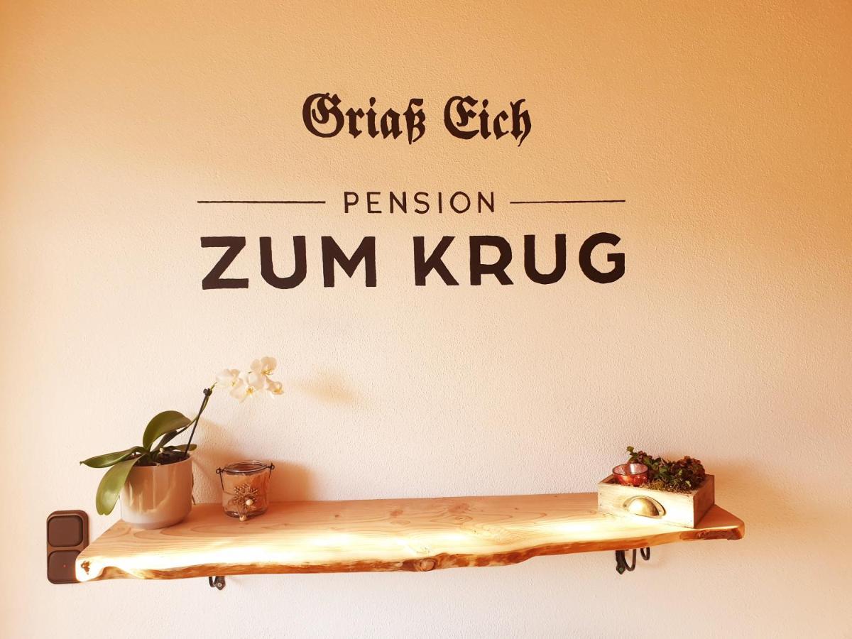 Pension Zum Krug, Messe Muenchen Hergolding Eksteriør billede